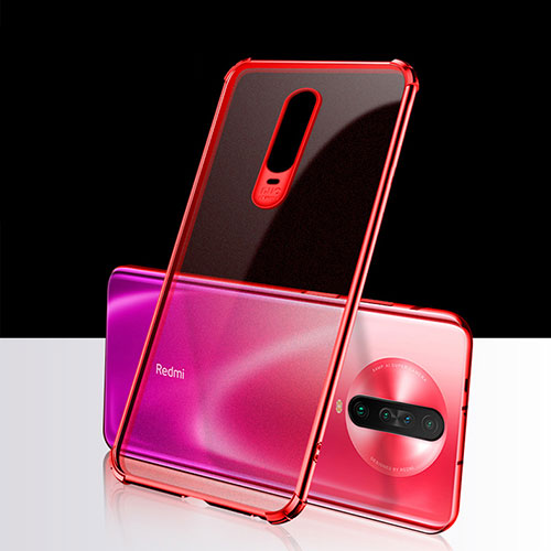 Ultra-thin Transparent TPU Soft Case Cover H02 for Xiaomi Redmi K30 4G Red