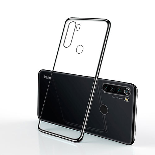 Ultra-thin Transparent TPU Soft Case Cover H02 for Xiaomi Redmi Note 8 (2021) Black