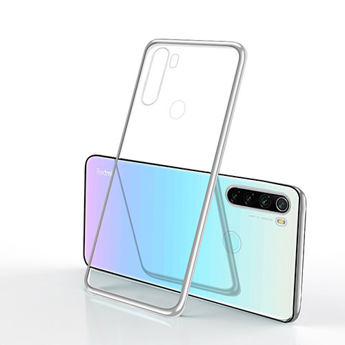 Ultra-thin Transparent TPU Soft Case Cover H02 for Xiaomi Redmi Note 8 Silver