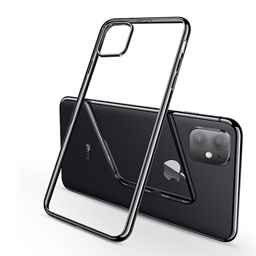Ultra-thin Transparent TPU Soft Case Cover H03 for Apple iPhone 11 Black
