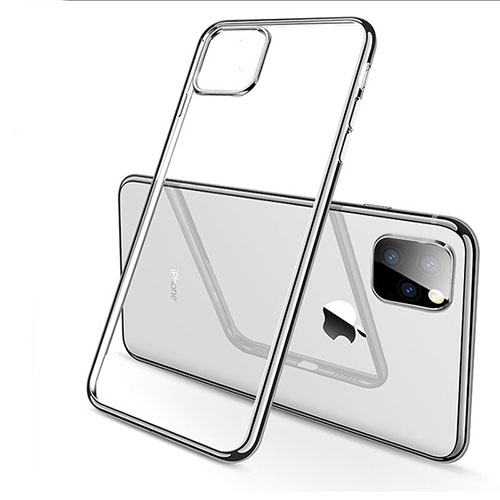Ultra-thin Transparent TPU Soft Case Cover H03 for Apple iPhone 11 Pro Max Silver