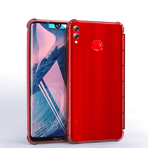 Ultra-thin Transparent TPU Soft Case Cover H03 for Huawei Enjoy Max Red