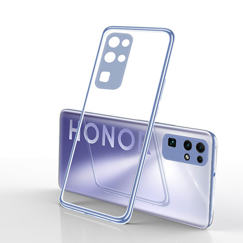 Ultra-thin Transparent TPU Soft Case Cover H03 for Huawei Honor 30 Silver