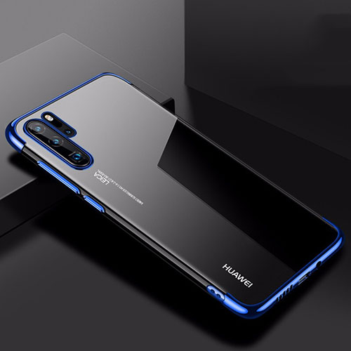 Ultra-thin Transparent TPU Soft Case Cover H03 for Huawei P30 Pro Blue