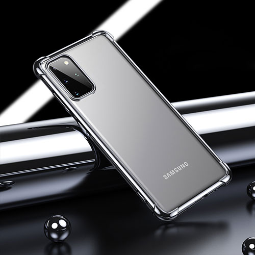 Ultra-thin Transparent TPU Soft Case Cover H03 for Samsung Galaxy S20 Plus 5G Black