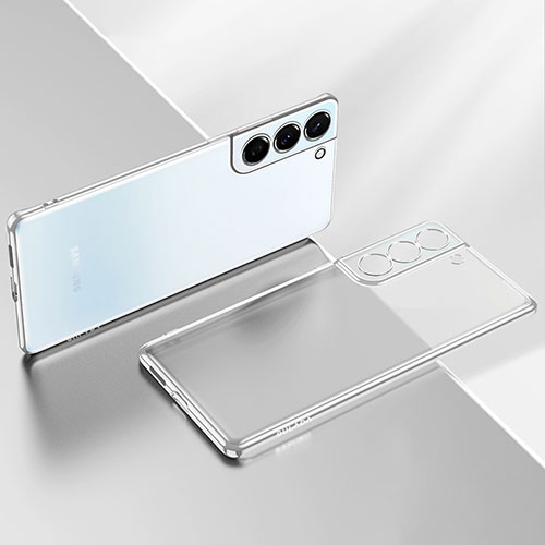 Ultra-thin Transparent TPU Soft Case Cover H03 for Samsung Galaxy S21 5G Silver