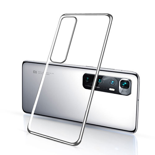 Ultra-thin Transparent TPU Soft Case Cover H03 for Xiaomi Mi 10 Ultra Silver
