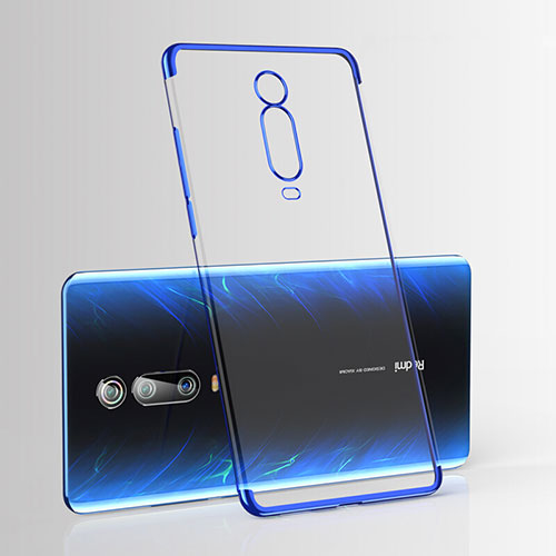 Ultra-thin Transparent TPU Soft Case Cover H03 for Xiaomi Mi 9T Blue