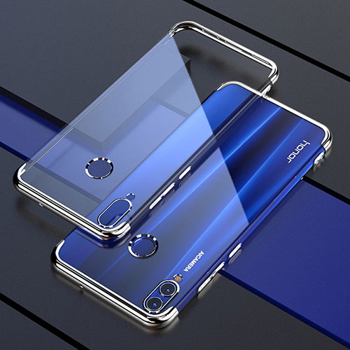Ultra-thin Transparent TPU Soft Case Cover H04 for Huawei Honor 8X Silver