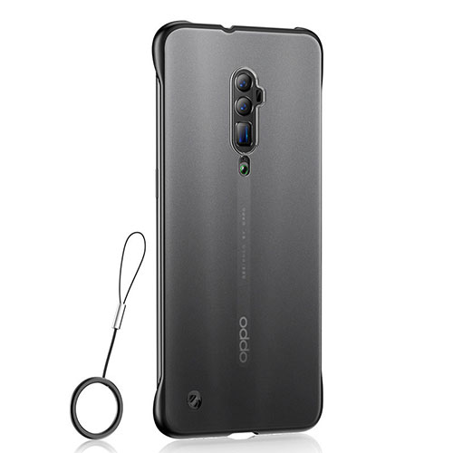 Ultra-thin Transparent TPU Soft Case Cover H04 for Oppo Reno 10X Zoom Black