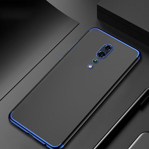 Ultra-thin Transparent TPU Soft Case Cover H04 for Oppo Reno Z Blue