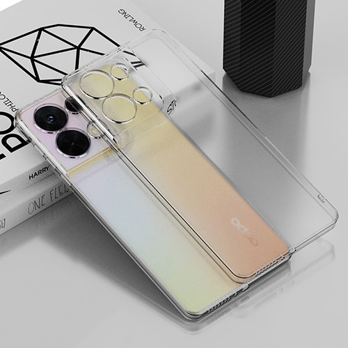 Ultra-thin Transparent TPU Soft Case Cover H04 for Oppo Reno8 Pro+ Plus 5G Clear
