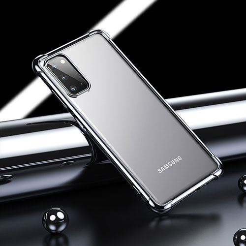 Ultra-thin Transparent TPU Soft Case Cover H04 for Samsung Galaxy S20 Black