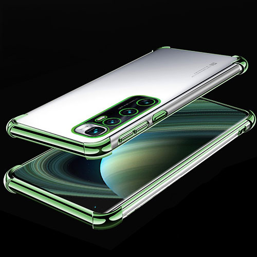 Ultra-thin Transparent TPU Soft Case Cover H04 for Xiaomi Mi 10 Ultra Green
