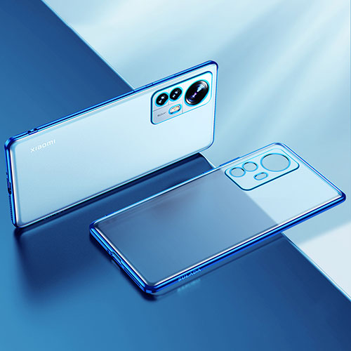 Ultra-thin Transparent TPU Soft Case Cover H04 for Xiaomi Mi 12 Pro 5G Blue