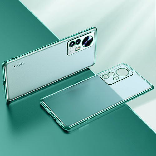 Ultra-thin Transparent TPU Soft Case Cover H04 for Xiaomi Mi 12X 5G Green