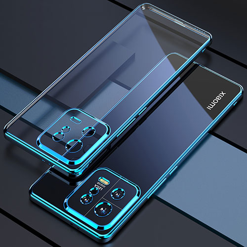 Ultra-thin Transparent TPU Soft Case Cover H04 for Xiaomi Mi 13 5G Blue