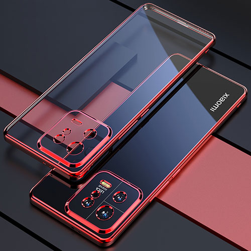 Ultra-thin Transparent TPU Soft Case Cover H04 for Xiaomi Mi 13 5G Red