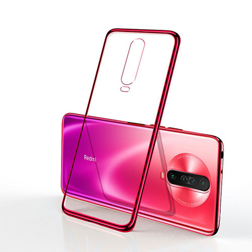 Ultra-thin Transparent TPU Soft Case Cover H04 for Xiaomi Poco X2 Red