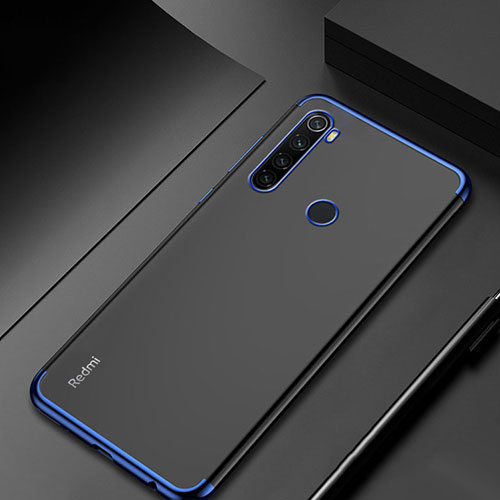 Ultra-thin Transparent TPU Soft Case Cover H04 for Xiaomi Redmi Note 8 (2021) Blue