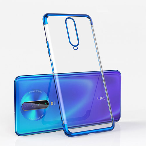 Ultra-thin Transparent TPU Soft Case Cover H05 for Xiaomi Redmi K30 5G Blue