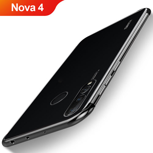 Ultra-thin Transparent TPU Soft Case Cover H06 for Huawei Nova 4 Black