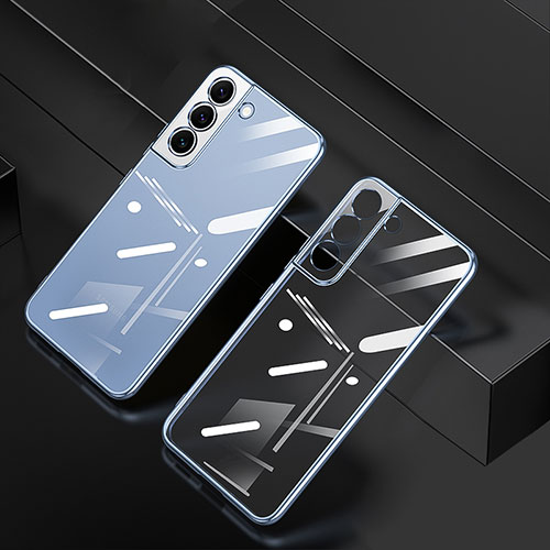 Ultra-thin Transparent TPU Soft Case Cover H06 for Samsung Galaxy S22 Plus 5G Blue