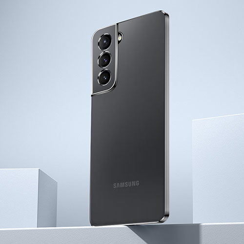 Ultra-thin Transparent TPU Soft Case Cover H07 for Samsung Galaxy S21 FE 5G Black