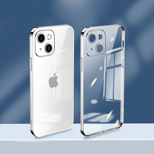 Ultra-thin Transparent TPU Soft Case Cover H08 for Apple iPhone 13 Silver