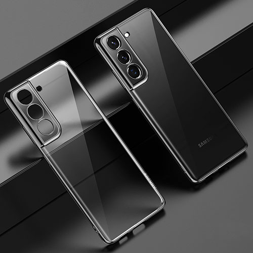 Ultra-thin Transparent TPU Soft Case Cover H08 for Samsung Galaxy S21 FE 5G Black