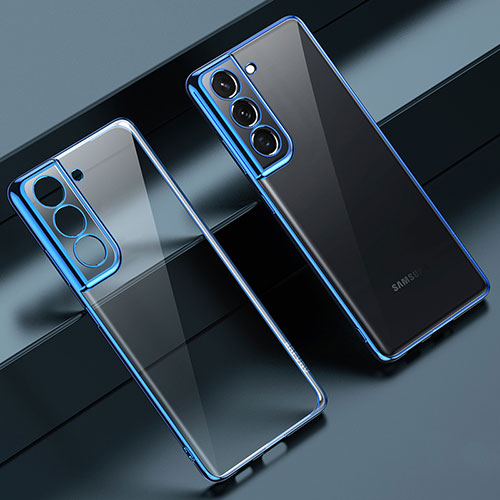 Ultra-thin Transparent TPU Soft Case Cover H08 for Samsung Galaxy S22 Plus 5G Blue