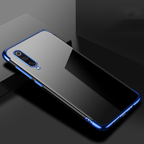 Ultra-thin Transparent TPU Soft Case Cover H08 for Xiaomi Mi 9 Blue