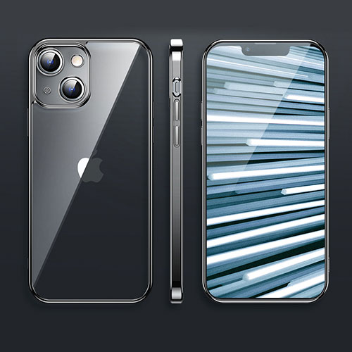 Ultra-thin Transparent TPU Soft Case Cover H09 for Apple iPhone 13 Mini Black