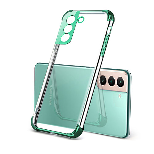 Ultra-thin Transparent TPU Soft Case Cover H09 for Samsung Galaxy S23 Plus 5G Green