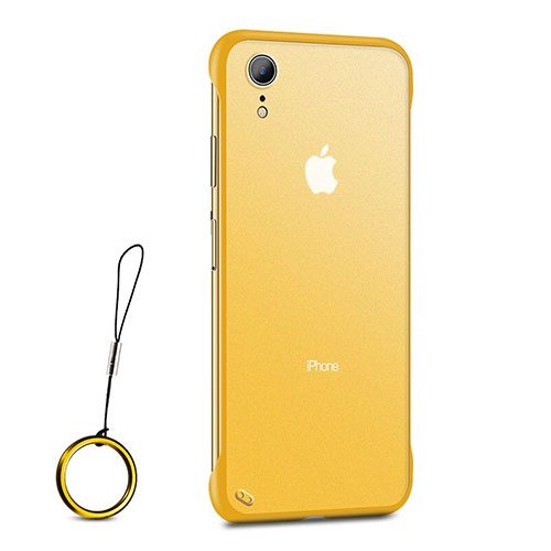 Ultra-thin Transparent TPU Soft Case Cover HT01 for Apple iPhone XR Gold