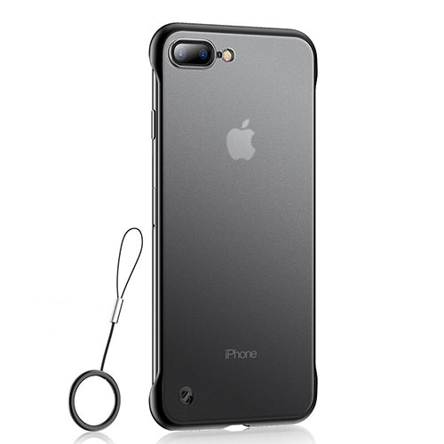 Ultra-thin Transparent TPU Soft Case Cover HT02 for Apple iPhone 7 Plus Black