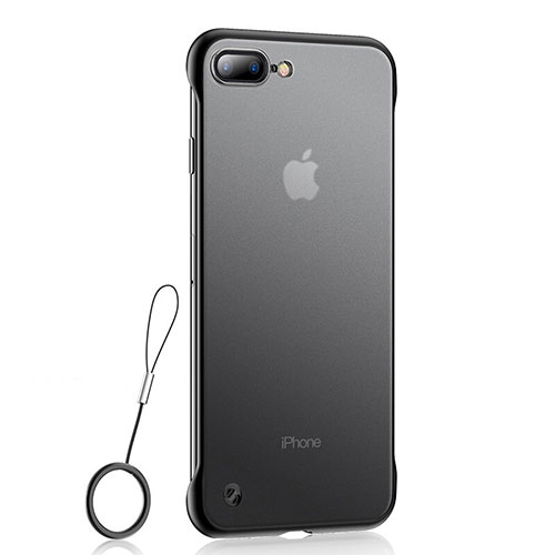 Ultra-thin Transparent TPU Soft Case Cover HT02 for Apple iPhone 8 Plus Black