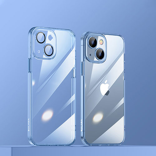 Ultra-thin Transparent TPU Soft Case Cover LD3 for Apple iPhone 13 Blue