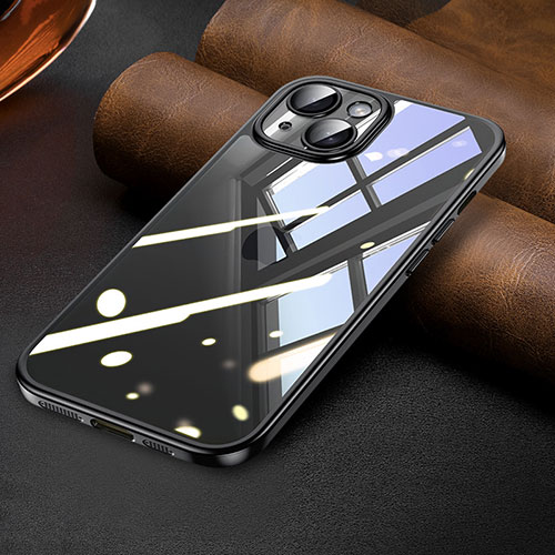 Ultra-thin Transparent TPU Soft Case Cover LD7 for Apple iPhone 14 Black