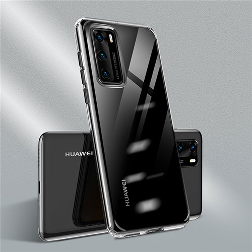 Ultra-thin Transparent TPU Soft Case Cover N01 for Huawei P40 Black