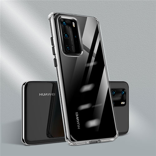 Ultra-thin Transparent TPU Soft Case Cover N01 for Huawei P40 Pro Black