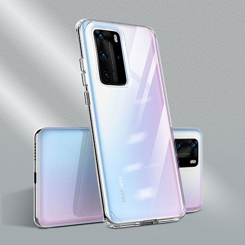 Ultra-thin Transparent TPU Soft Case Cover N01 for Huawei P40 Pro Clear