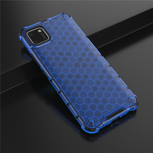 Ultra-thin Transparent TPU Soft Case Cover P01 for Realme C11 Blue