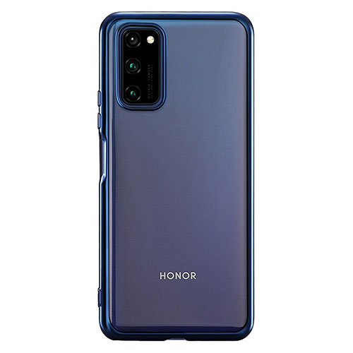 Ultra-thin Transparent TPU Soft Case Cover S01 for Huawei Honor View 30 5G Blue