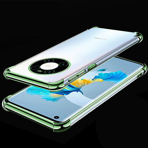 Ultra-thin Transparent TPU Soft Case Cover S01 for Huawei Mate 40E 4G Green