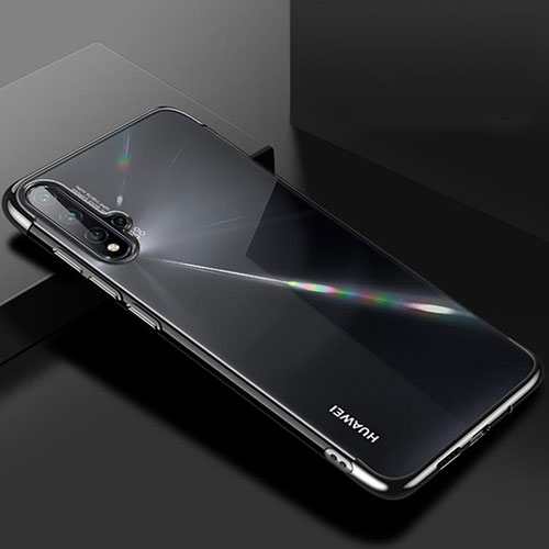 Ultra-thin Transparent TPU Soft Case Cover S01 for Huawei Nova 5 Black