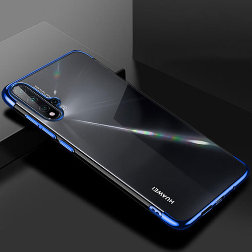 Ultra-thin Transparent TPU Soft Case Cover S01 for Huawei Nova 5 Blue