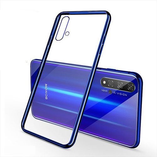 Ultra-thin Transparent TPU Soft Case Cover S01 for Huawei Nova 5T Blue