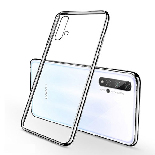 Ultra-thin Transparent TPU Soft Case Cover S01 for Huawei Nova 5T Silver