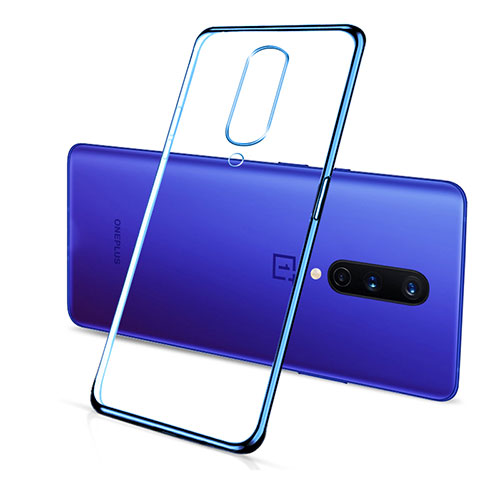 Ultra-thin Transparent TPU Soft Case Cover S01 for OnePlus 8 Blue